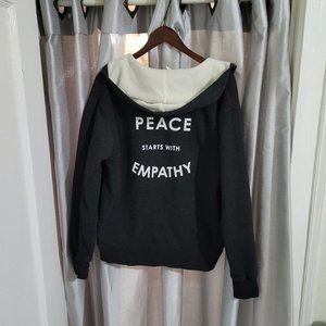 Wholesome Culture - Peace Starts With Empathy Zip Hoodie - Size M